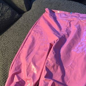 Fashion Nova Pink Leggings with Reflective Sheen